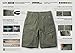 CQR Men's Quick Dry Stretch Hiking Cargo Shorts, Lightweight Water Resistant Tactical Casual, Golf & Outdoor with Pockets, Urban Driflex Zip Black, 36