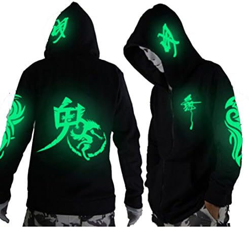 Unisex-Adult/Teens Galaxy Unique Design Hoodie Luminescent Hoody Glow Lights at Night