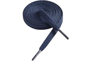 Gendewiner 1/2 Pair Flat Trainers Shoe Laces for Sneakers, 8mm Wide Shoelaces, Athletic Shoestrings for Athletic Shoelace