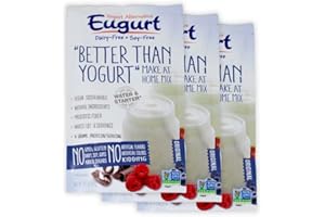 EUGURT "Better Than Yogurt" Make At Home Mix (Dairy and Soy Free!) (Plain, 3-Pack)