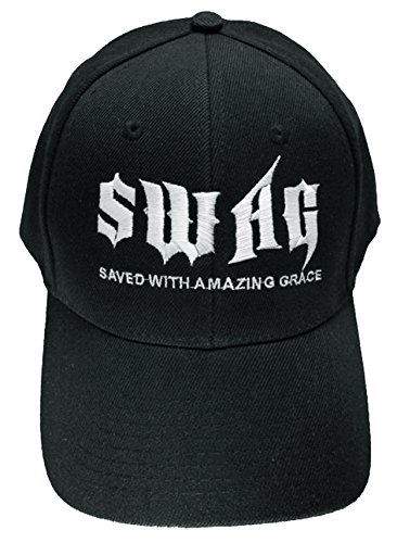 Christian Hats You Pick Style Jesus Religious Baseball Caps Mens Womens God Love (SWAG Saved With Amazing Grace)