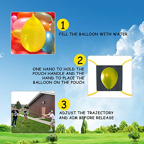 Water Balloon Launcher,23 Person Water Slingshot Giant Sling Shot TShirt Launcher Cannons