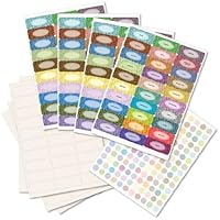 Sage Hill Essential Oil Smear-Protect Bottle Label Set - Blanks, Blends & Caps