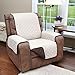 Home District Reversible Quilted Microfiber Recliner Chair Cover - Chocolate