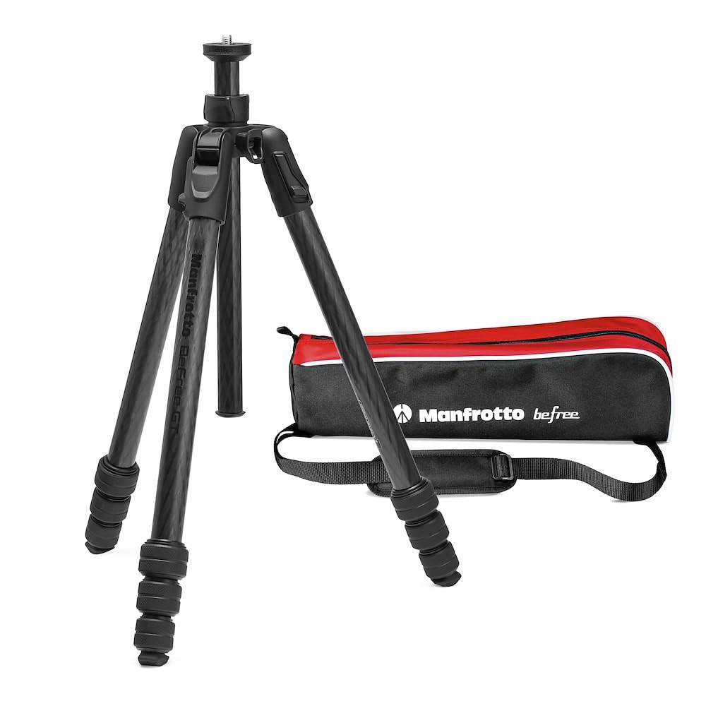 Manfrotto Befree GT PRO Tripod Legs, Professional Travel Tripod, Carbon Fibre Camera-Video Support, Twist Lock, Compact and Portable, for DSLR, Mirrorless, Camera Accessories, Photo and Video Heads