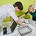 Doryh 6 Packs Plastic Storage Basket for Files, Letter, A4 Paper, Grey Office Kitchen Organizer Basket Tray