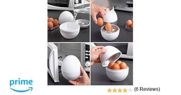 Cuece Huevos Microondas Cocina Incluye Recetario: Amazon.es: Hogar