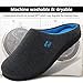 RockDove Women's Original Two-Tone Memory Foam Slipper, Size 9-10 US Women, Dark Grey/Blue