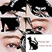 Cat Eyeliner Stencil Smoky Eyeshadow Applicators Template Plate Multifunction Cat Shape Eye liner Eye Shadow Guide Repeatable Professional Eye Makeup Card Tools Matte PVC Material Black 12 Pack