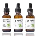 Peppermint Oil * LARGE 4 OZ or CONVENIENT 1 OZ BOTTLE * 100% Pure and Natural MONEY BACK IF NOT SATISFIED! Energizing Aromatherapy RELIEVES HEADACHES, ANXIETY, AND STRESS Helps with IBS and Indigestion REFRESHES BREATH Amazing Household Uses: Eliminates O