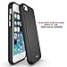 MoboZx iPhone 5S Case, iPhone SE Case, [Premium Texture] Dual-Layer [Rugged PC + Flexible TPU] Slim Protective Grippery Heavy-Duty Scratch-Resistant Shockproof Bumper for Apple iPhone SE/5/5S (Black)