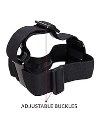 Diadema para cámaras GoPro Montura diadema + arnés de tornillo de mariposa de aluminio Compatible con todos los modelos, Hero3 + Black Edition, GoPro Hero3, Hero2, Hero1, etc. 1 año de garantía Negro