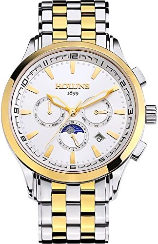 Men's Multifunction Stainless Steel Calendar 24H Luminous Sapphire Water Resistant Automatic Watch