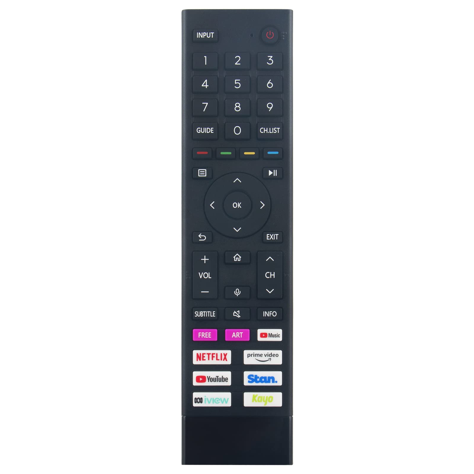 VINABTY Replaced Voice Remote Fit for ERF3G80H Hisense TV 55U7G 65U7G 75U7G 85U7G 43A7G 50A7G 55A7G 65A7G 75A7G 85A7G 43A7HAU 50A7HAU 55A7HAU 65A7HAU 75A7HAU 85A7HAU