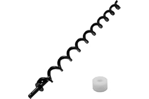 COMVIEE 23" Auger Shaft Screw Replacement Parts for Pit Boss 1000 and 1100 Series Pellet Grills, Auger Flighting Shaft & Auger Motor Bushing Kit, Replacement Parts Number: PB1000XL-031-R00