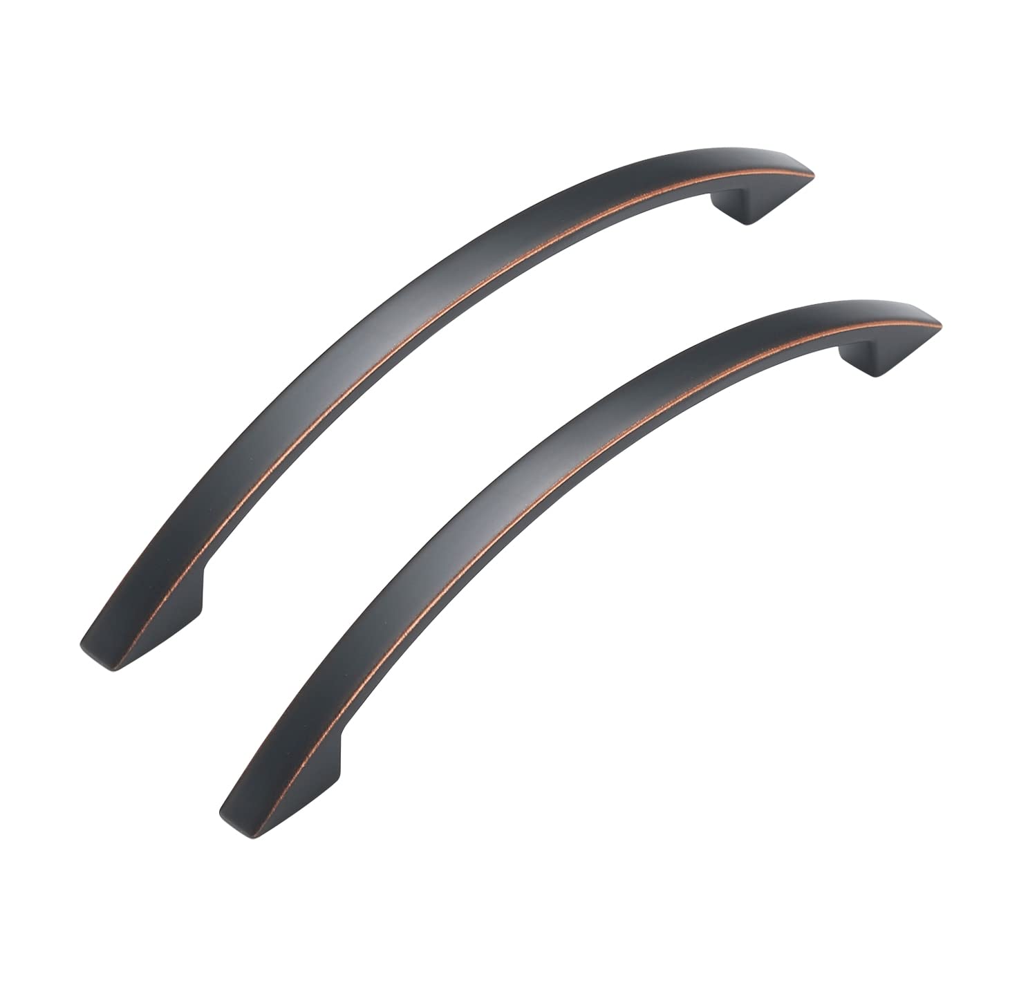 HandleMax 6" Oil Rubbed Bronze Kitchen Cabinet Handle Dresser Drawer Pull Knob Hardware, 128mm (5") Hole Centers, 05ORB128, 25 Pack