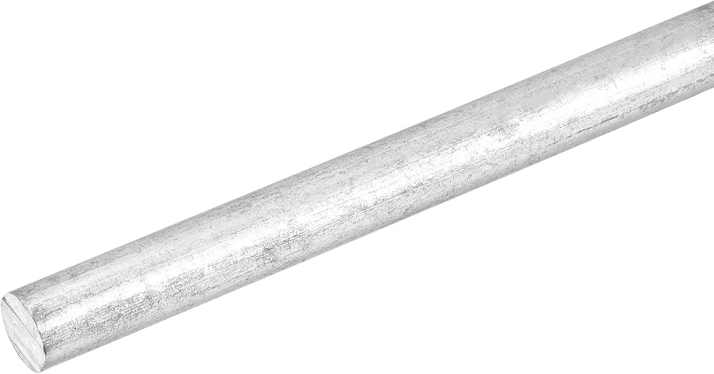sourcing map Zinc Rod 3/8" 10mm x 4" 100mm 99.995% High Purity Metal Bar Anode