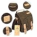 S-ZONE Waterproof Camera Bags for DSLR Canon Canvas Vintage Shoulder Women Men Camera Messenger Bag Leather Trim(Brown)