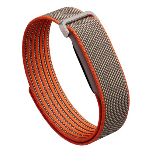 Nylon Band Compatible with Google Fitbit Air, Breathable Replacement Strap with Plastic Buckle, Micro-Adjustable Performance Loop for Screenless Fitness Tracker