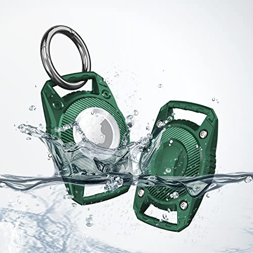 Waterproof Pet Airtag Dog Collar Holder, Screw Full Cover Compatible with Apple Air Tag Tracker, Anti-lost Shock Resistant Air Tag Holder Protective Cover, TPU Case for Loop Backpack Pet Collar — image 1