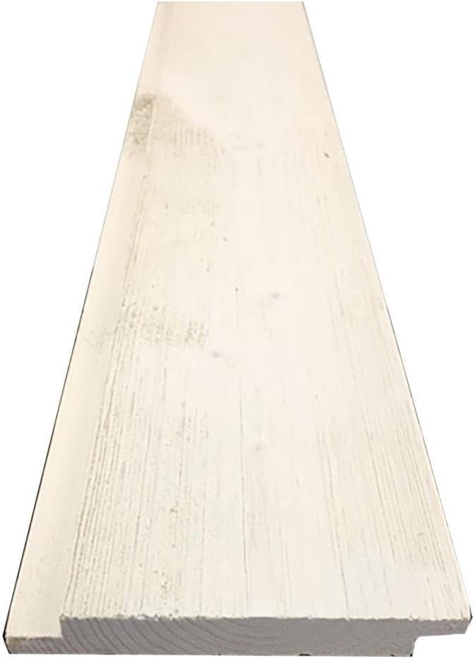 Amazon Com 1 In X 6 In X 8 Ft Barn Wood Pre Finished White