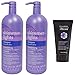 Clairol Shimmer Lights 2 Pack 31.5oz Shampoo For Blonde, Silver, Grey Hair and a Free iThrive Keratin Rescue Conditioner