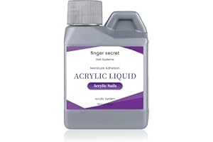 FINGER SECRET Acrylic Monomer Liquid, Nail Acrylic Liquid 150ml/5OZ,Liquid Acrylic for Nails,Monomer Acrylic Nail Liquid,Acrylic Liquid for Acrylic Powder Nails Extension for Nail Art Manicure DIY