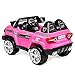 Best Choice Products Kids 12V Electric RC Truck Ride On w/ 2 Speeds, LED Lights, MP3, AUX, Pink