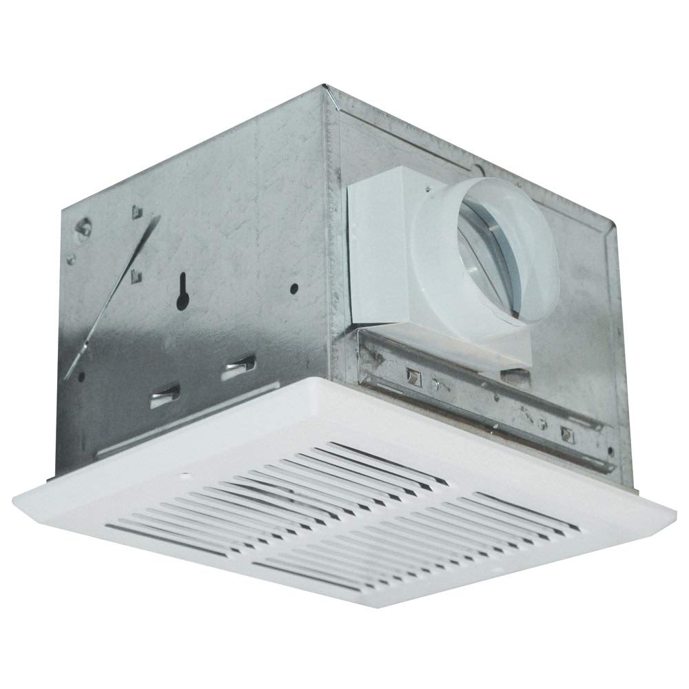 Air King FRAK100 Energy Star Qualified Fire-Rated Quiet Exhaust Bath Fan with 100-CFM and 1.5-Sones, White Finish