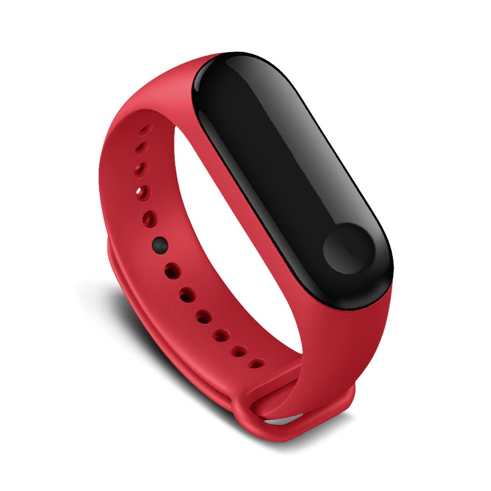 AWINNER Colorful Waterproof Replacement Bands for Xiaomi Mi Band 3 Smart Miband 3nd (No Activity Tracker) (Red)