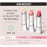 MDSolarSciences Tinted Lip Balm SPF 30, Sheer Hydrating Sunscreen for Lips, Vegan, Gluten Free, Trio - The Neutrals, 0.15 Oz