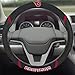 FANMATS 14921 Oklahoma Sooners Embroidered Steering Wheel Cover Black 15