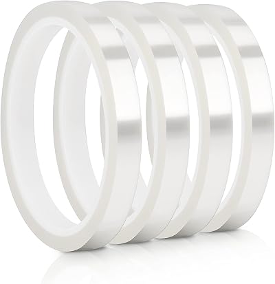 olyee 4 Rolls Heat Tape 108ft 10mm x 33m High Temp PET Sublimation
