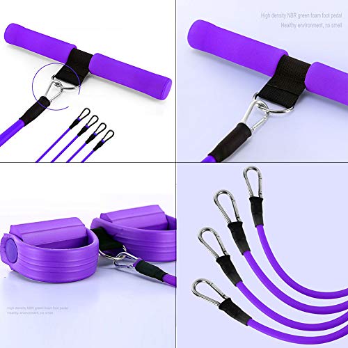 MSTEKI-3-in-1-Elastic-Sit-Up-Pull-Rope-Chest-Expander-Fitness-Beauty-Leg-Portable-Home-Gym-Device-with-Elastic-Bodybuilding-Equipment-for-Abdomen-Waist-Arm-Yoga-Stretching-Slimming-Training