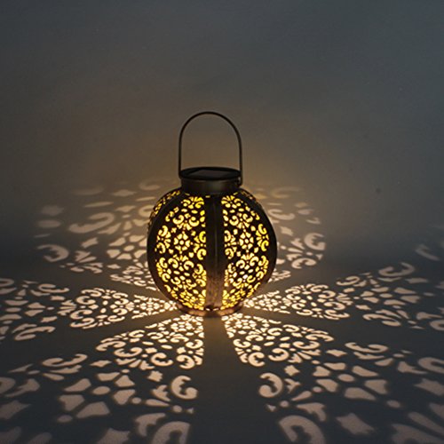 Ledmomo Led Solar Lantern Lights Outdoor Pathway Hanging Solar Light