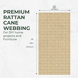 Rattan Cane Webbing Roll 18 in Width x 36 in