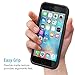 iPhone 6S Case , Maxboost [HyperPro Series] Premium Shock-Absorbing TPU Cases Durable Bumper Cover Frame, Matte Soft Anti-Scratch Finish Work with iPhone 6 2014 / 6S 2015 -Transparent Clear Black