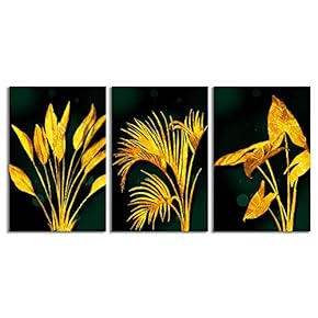 Canvas Wall Art Abstract Chinese Landscape Painting Artwork for Home Prints Framed - 16"x24" x 3 Panels