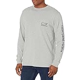 vineyard vines Men's Long Sleeve Vintage Whale Pocket T-Shirt
