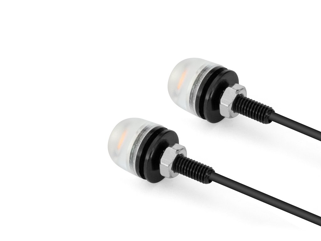 Moto Petit Micro Clignotant Led Verre Ambre