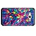 Zase Samsung Galaxy Express Prime Case, Galaxy J3, J3V, Galaxy Sky, SOL, Galaxy AMP Prime Case Dual Layer Armor Defender Protective Hard Shell Cover Slim Fit (Hybrid Design Rainbow Flower)