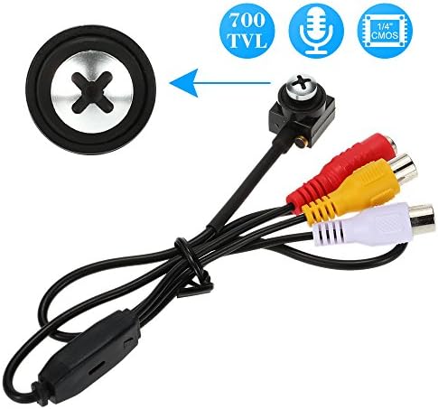 COTIER 700TVL Mini Pinhole SPY Hidden Screw Color Video Camera for CCTV Security NTSC System