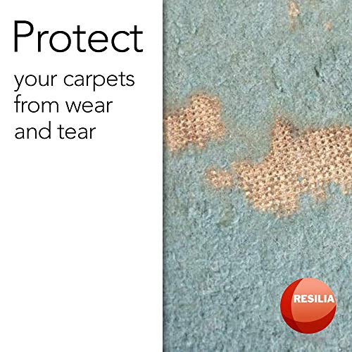 RESILIA Office Desk Chair Mat for Low Pile Carpet (with Grippers