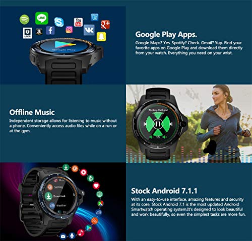 Zeblaze Thor 5 1.39 in AMOLED Pedometer Heart Rate Monitor GPS BT4.0 Smart Watch (Black) - Thumbnail 2