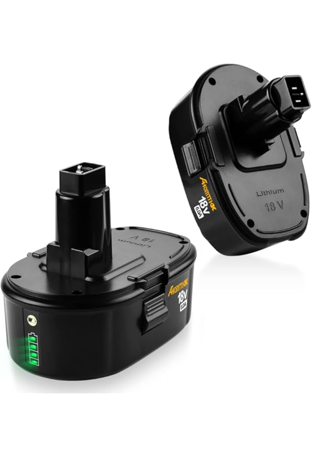 Powilling 2Pack LithiumIon Replacement Battery For Dewalt 18V XRP Ni