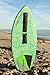 Rogue Iron Premium Skimboard Traction Pad w/Arch Bar (Black and Green)