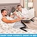 Desk York Flexible Laptop Stand for Couch/Recliner/Sofa - Computer Table, Laptop Holder for Bed - Cool Desk for Office & Home - Bday Gifts for Man, Women, Mom, Dad, Student, Friend-Aluminum-Black