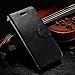 iPhone 5s Case, iPhone 5 Case,Joopapa iPhone 5s/5 Wallet Case, Luxury Fashion Pu Leather Magnet Wallet Flip Case Cover with Built-in Credit Card/ID Card Slots for 5s 5G 5 (Black)