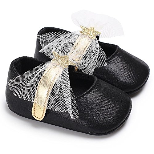 Fire Frog Baby Girls Mary Jane Shoes Stars Bow Wedding Princess Dress Costume Infant Toddlers Prewalker