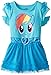 My Little Pony Freeze Little Girls Rainbow Dash Toddler Girl Tunic, Blue, 4T